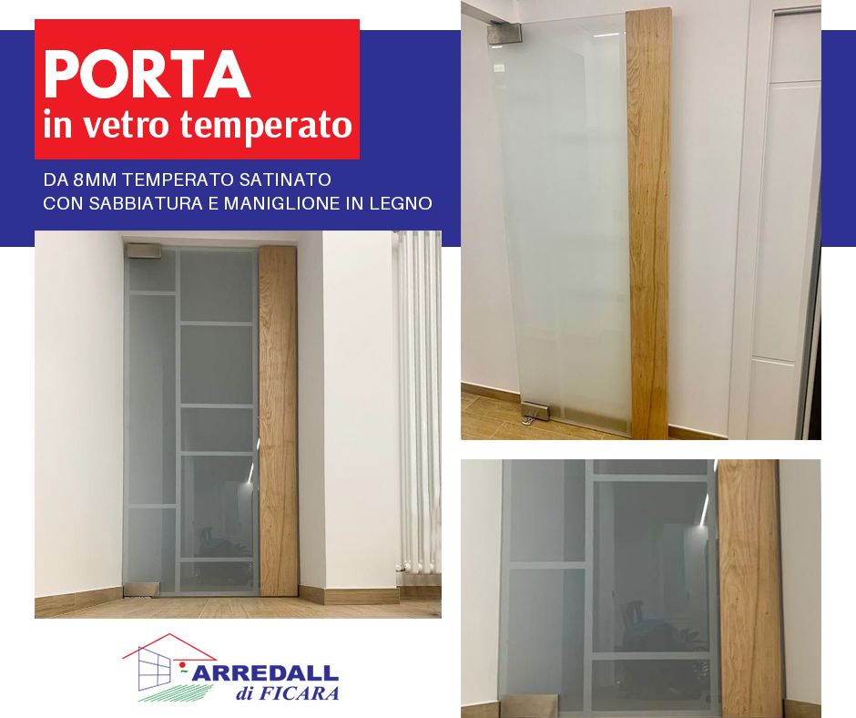 Porta in vetro temperato